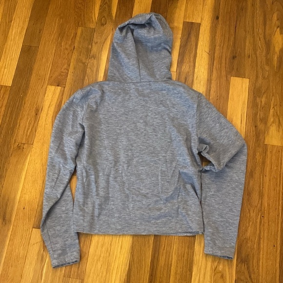Girls Gray Hoodie With Colored Star Design Size L - Picture 5 of 5